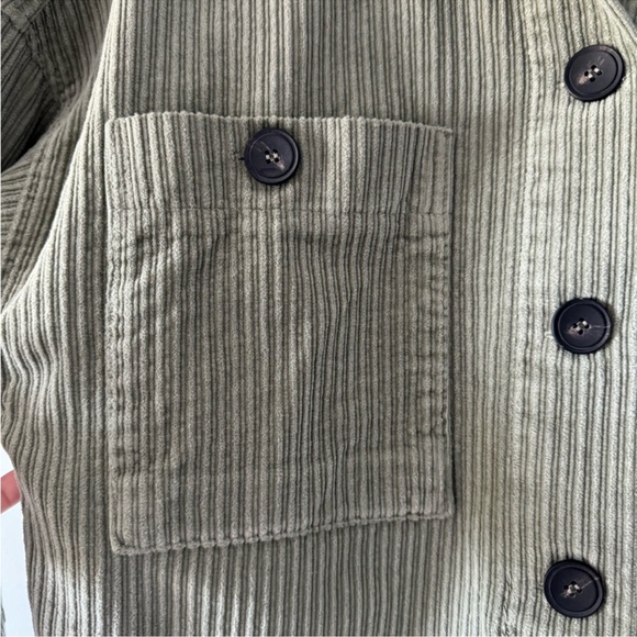 Zara Green Cordu Jacket Size XS - Picture 4 of 8